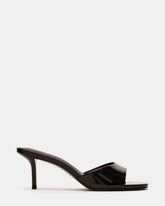 KENDRIX Black Leather Women's Mule Heel | Steve Madden discount