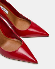 NOIR Red Leather Pointed-Toe Stiletto Pump Women's Heels | Steve Madden online