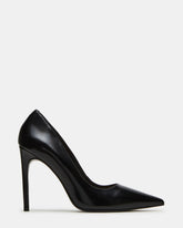 NOIR Black Leather Pointed-Toe Stiletto Pump Women's Heels | Steve Madden for Sale