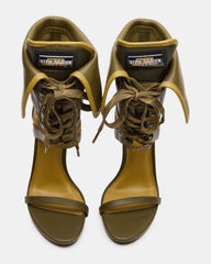 CASELLA Olive Open-Toe Stiletto Lace-Up Women's Heel | Steve Madden on Sale