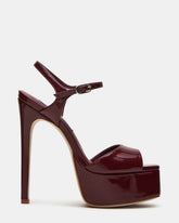COLOGNE Wine Patent Platform Stiletto Women's Heel | Steve Madden US