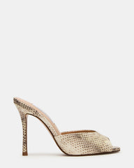 PRIYA Natural Snake Mule Women's Heel | Steve Madden US