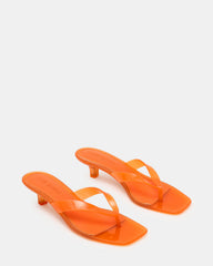 TRACIE Jelly Orange Thong Strap Women's Kitten Heel | Steve Madden for Sale