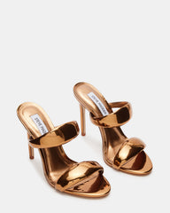 SATURN Bronze Stiletto Mule Women's Heel | Steve Madden for Sale