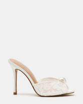PRIYA Pearl White Lace Mule Women's Heel | Steve Madden for Sale