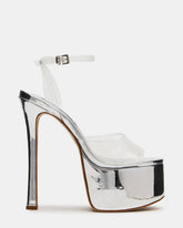 OLYSSIA Clear Platform Stiletto Ankle Strap Women's Heel | Steve Madden US