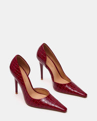 ELEGANT Red Crocodile Pointed-Toe Stiletto Pump Women's Heel | Steve Madden discount