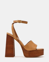 FLORIA Banana Leather Women's Platform Square-Toe Block Heel | Steve Madden outlet