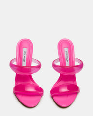 SATURN Jelly Pink Stiletto Mule Women's Heel | Steve Madden outlet