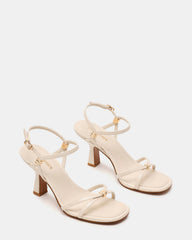 POSY Bone Gold-Detail Strappy Square-Toe Women's Heel | Steve Madden near me