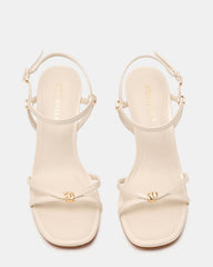 POSY Bone Gold-Detail Strappy Square-Toe Women's Heel | Steve Madden near me