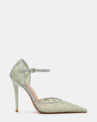 AVANT Pistachio Lace Pointed-Toe Stiletto Pump Women's Heel | Steve Madden on Sale
