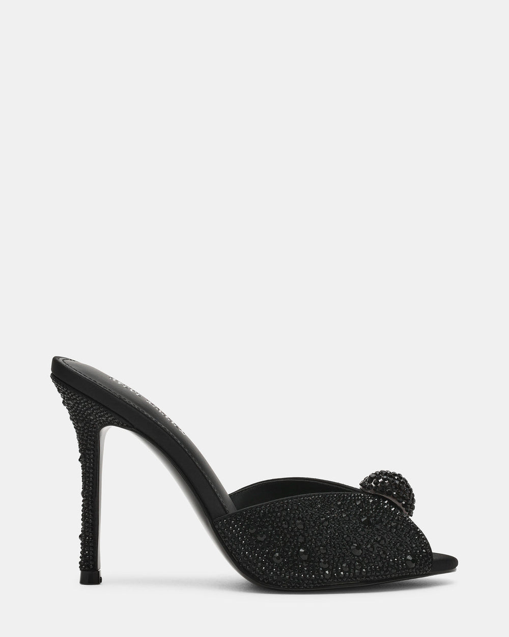 PRIYA Black Rhinestones Mule Women's Heel | Steve Madden Sale