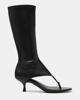 RELENTLESS Black Thong Open-Toe Boot Shaft Women's Heel | Steve Madden for Sale