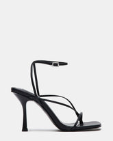 ANNIE Black Women's Strappy Square Toe Heel | Steve Madden outlet