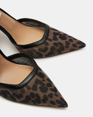 ALLIANCE Mesh Leopard Pointed-Toe Pump Women's Heel | Steve Madden Sale