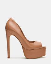 IVES Blush Box Leather Platform Square-Toe Stiletto Women's Heel | Steve Madden online