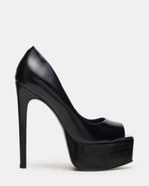 IVES Black Box Platform Square-Toe Stiletto Women's Heel | Steve Madden US