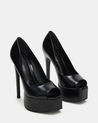 IVES Black Box Platform Square-Toe Stiletto Women's Heel | Steve Madden US