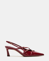 LIANA Wine Patent Women's Slingback Pointed-Toe Low Heel | Steve Madden for Sale