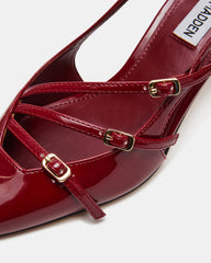LIANA Wine Patent Women's Slingback Pointed-Toe Low Heel | Steve Madden for Sale