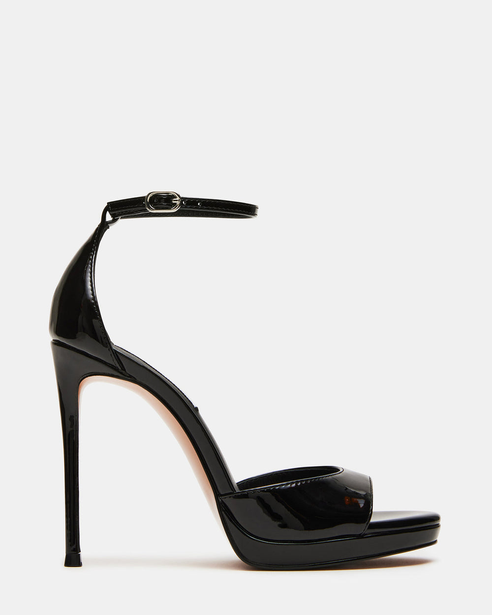 WILEY Black Patent Women's Open Toe Stiletto Heel | Steve Madden discount
