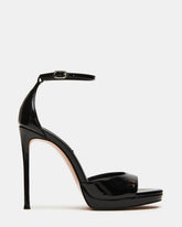 WILEY Black Patent Women's Open Toe Stiletto Heel | Steve Madden discount