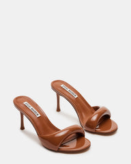 KIERAN Camel Patent Mule Heel | Women's Heels | Steve Madden discount