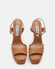 COLOGNE Tan Nubuck Platform Stiletto Women's Heel | Steve Madden outlet