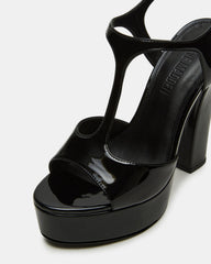 TAMI Black Patent Strappy Platform Women's Heel | Steve Madden discount