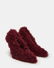 ACHILLES Red Pointed-Toe Faux Fur Stiletto Women's Heel | Steve Madden Sale