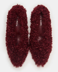 ACHILLES Red Pointed-Toe Faux Fur Stiletto Women's Heel | Steve Madden Sale