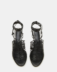 BRISTOWE Black Strappy Stiletto Heel | Women's Heels | Steve Madden for Sale