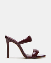 SATURN Wine Patent Stiletto Mule Women's Heel | Steve Madden online