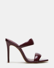 SATURN Wine Patent Stiletto Mule Women's Heel | Steve Madden online