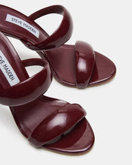 SATURN Wine Patent Stiletto Mule Women's Heel | Steve Madden online