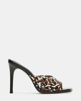 TIKKI Brown Multi Square-Toe Mule Stiletto Women's Heel | Steve Madden near me