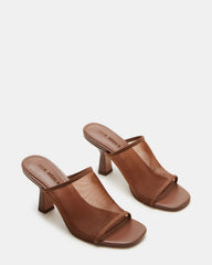GLEAM Brown Women's Square-Toe Mule Heel | Steve Madden online