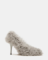 ACHILLES Light Blue Pointed-Toe Faux Fur Stiletto Women's Heel | Steve Madden for Sale