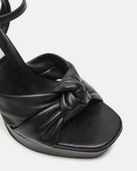 JOYRIDE Black Leather Platform Block Heel | Women's Heels | Steve Madden US