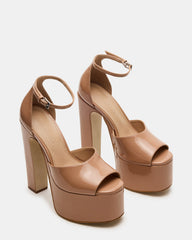 NIGHTFALL Blush Patent Women's Platform Blcok Heel | Steve Madden on Sale