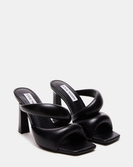 KLOSS Black Tubular Square Toe Mule | Women's Heels | Steve Madden discount