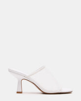 GLEAM White Women's Square-Toe Mule Heel | Steve Madden US