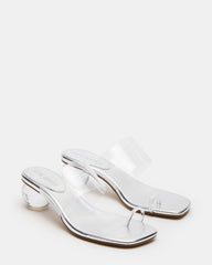 GLINDA Clear Women's Square-Toe Mule Heel | Steve Madden online