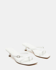 JANA White Strappy Mule Kitten Heel | Women's Heels | Steve Madden for Sale