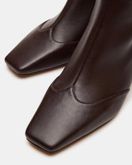JETER Brown Square-Toe Women's Ankle Boot | Steve Madden outlet