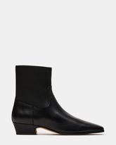 DUSTY Black Leather Women's Ankle Boot | Steve Madden Sale