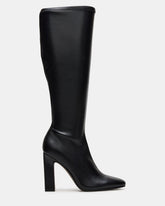 ARIA Black Wide Calf Knee-High Women's Boot | Steve Madden Sale