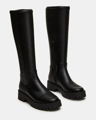 LABELLE Black Knee-High Lug Platform Women's Boot | Steve Madden near me