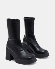 KLAYTON Black Platform Ankle Boot | Women's Booties | Steve Madden discount